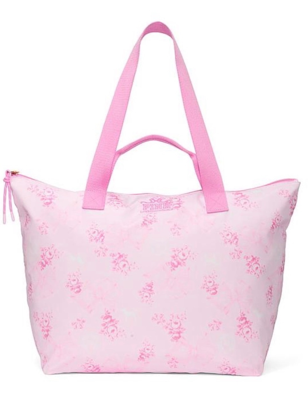 LoveShackFancy x Pink Top Zipper Tote Bag New!